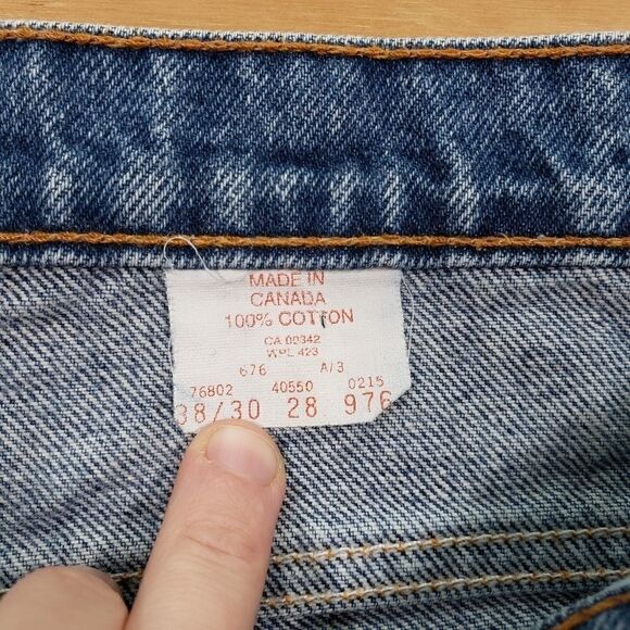 Vintage 80s Levi's 550 Orange Tab High Rise Loose Fit Jeans - Picture 3 of 6